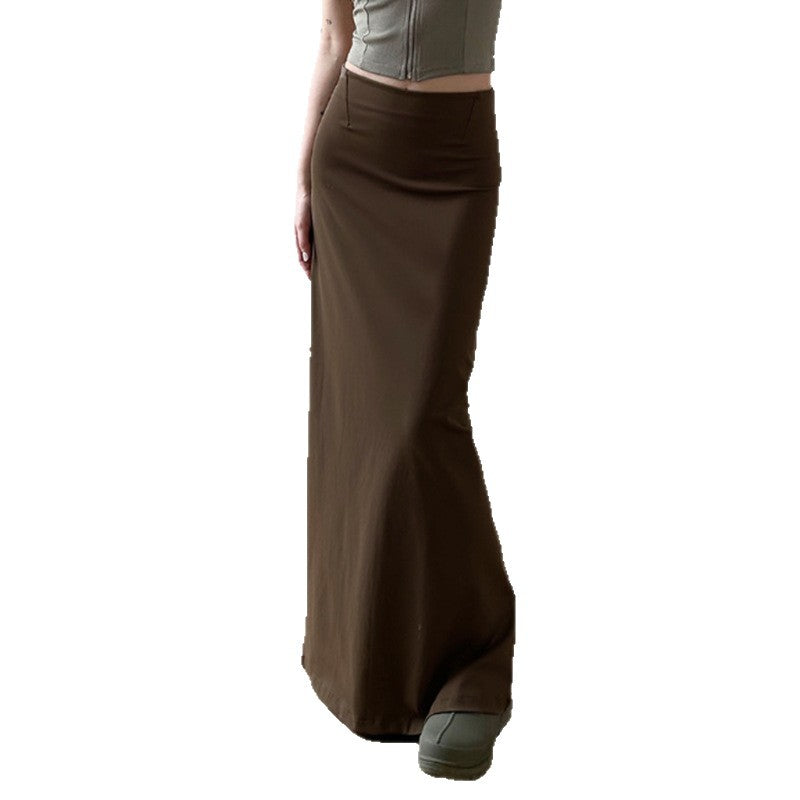 Damen Maxi-Rock mit elegantem Schlitz und weich fließendem Stoff Drune