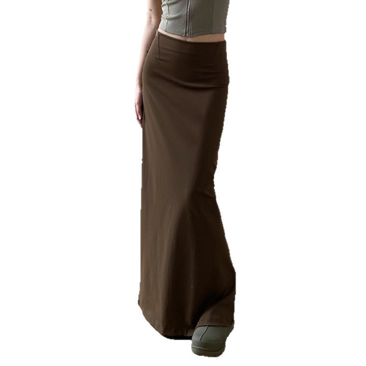 Damen Maxi-Rock mit elegantem Schlitz und weich fließendem Stoff Drune