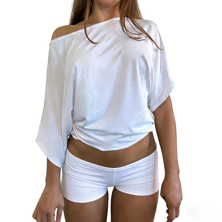 Damen Sportliches Oberteil und Shorts-Set Drune