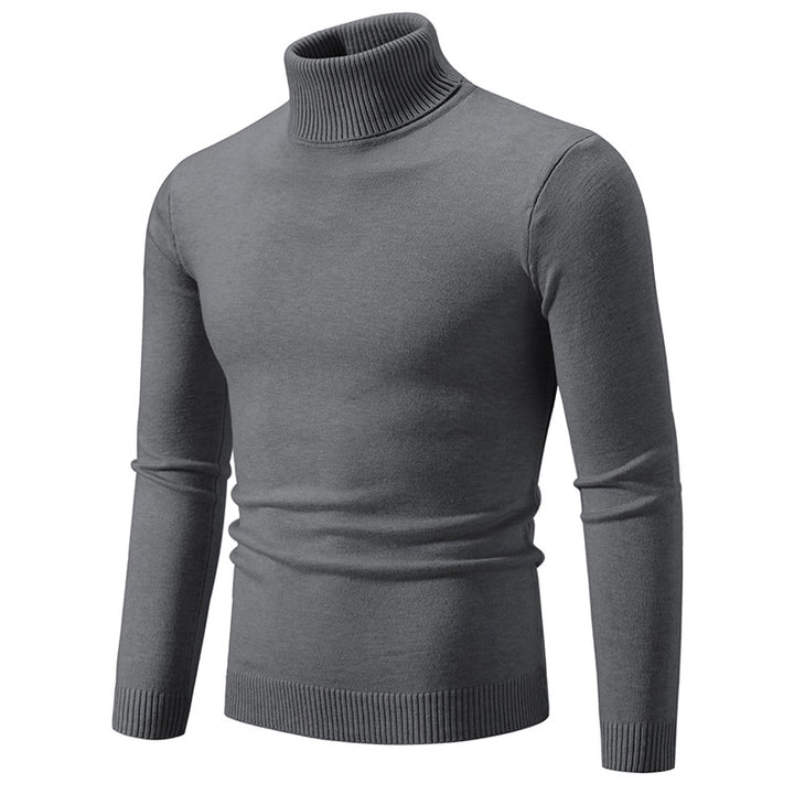 Herren nan Slim-Fit Rollkragenpullover aus Feinstrick mit geripptem Stehkragen und elastischem Bund Drune