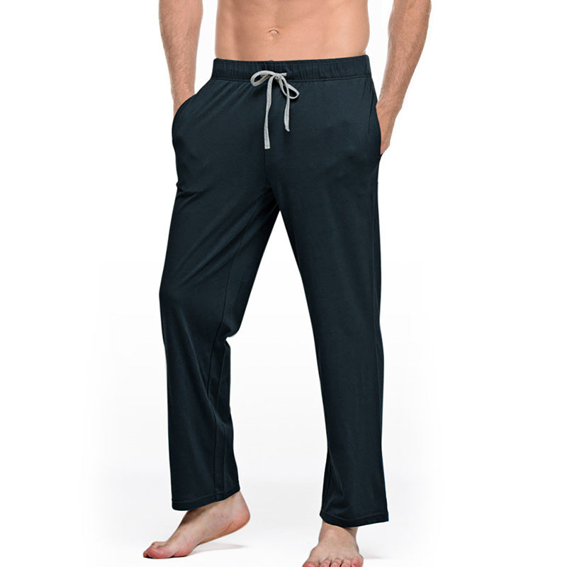 Herren nan Lounge- und Schlafhose aus weichem Jersey mit elastischem Bund und Seitentaschen Drune