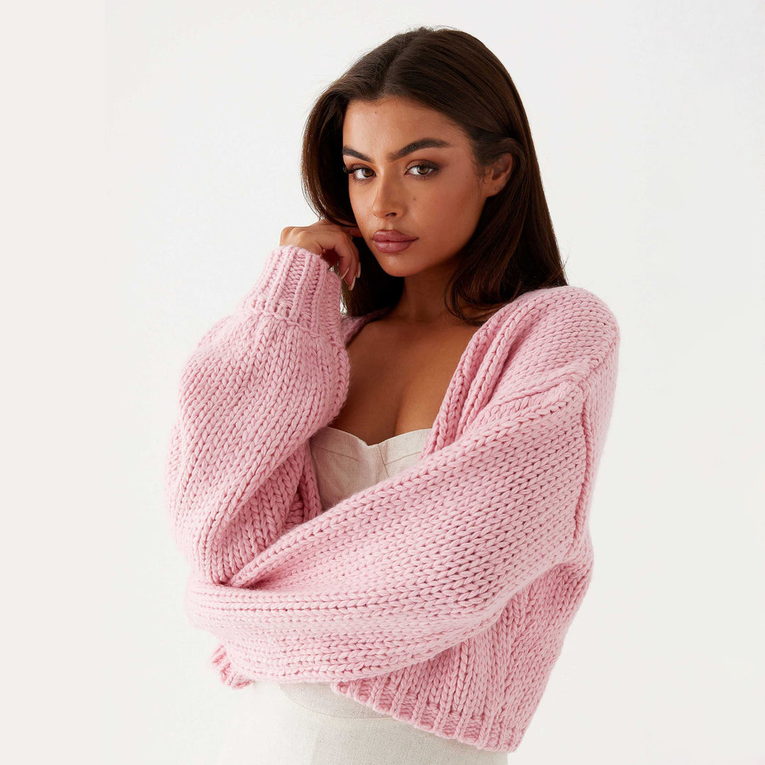 Damen Strickjacke mit lässigem Schnitt und weichem Material Drune