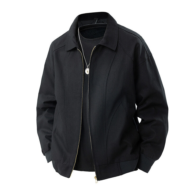 Damen modische Übergangsjacke mit elastischen Bündchen und praktischen Taschen Drune