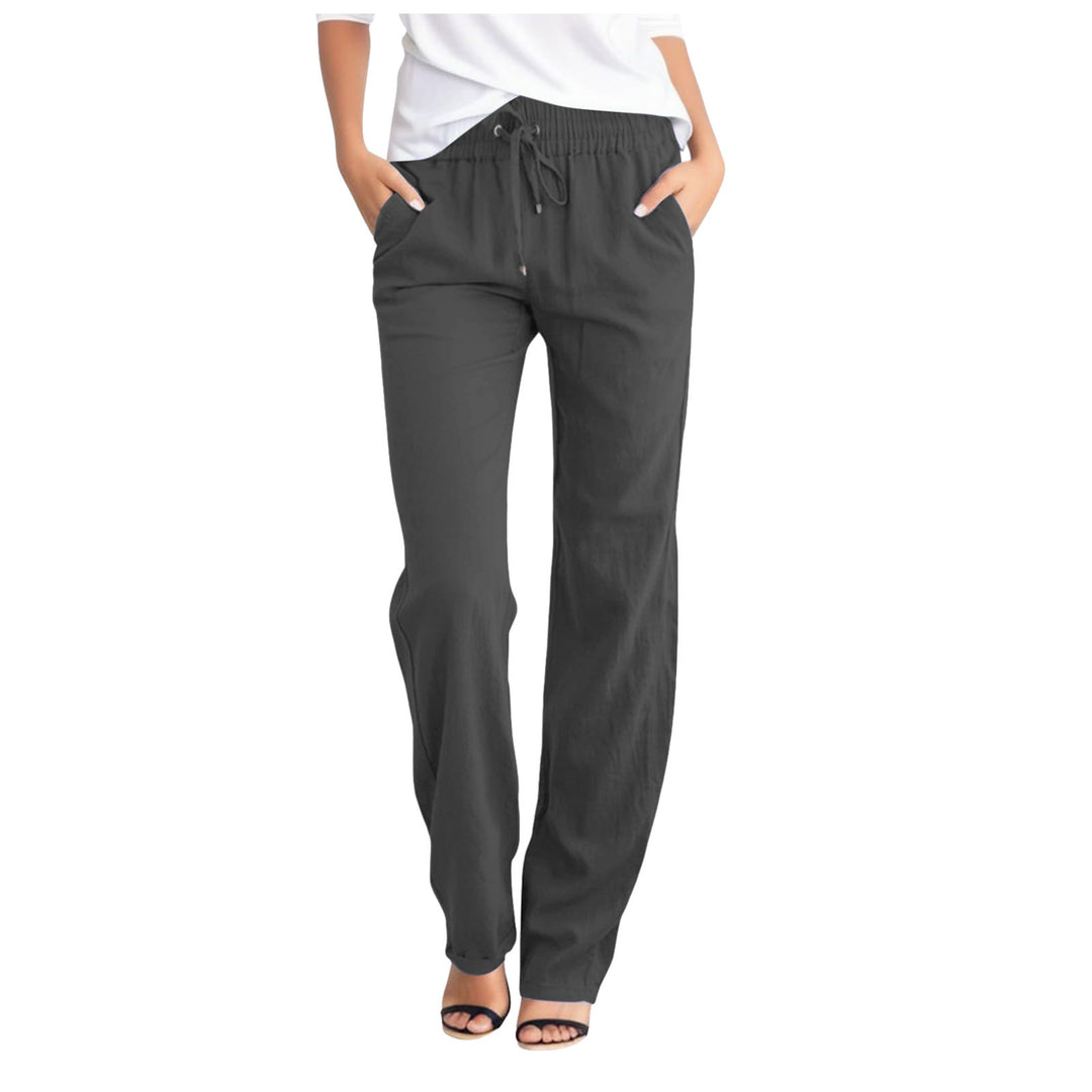 Damen Bequeme Freizeithose mit elastischem Bund und praktischen Seitentaschen Drune