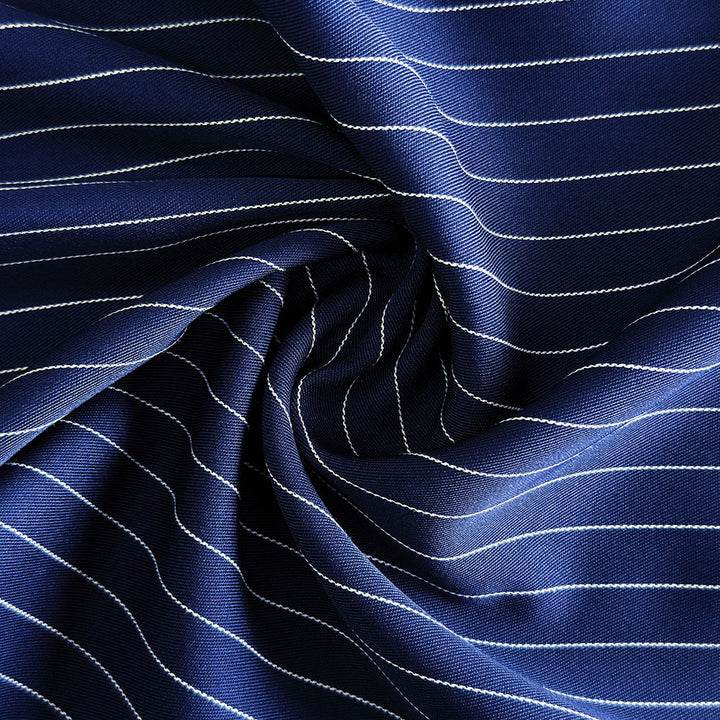 Damen Weitgeschnittene Streifenhose mit elastischem Bund Drune