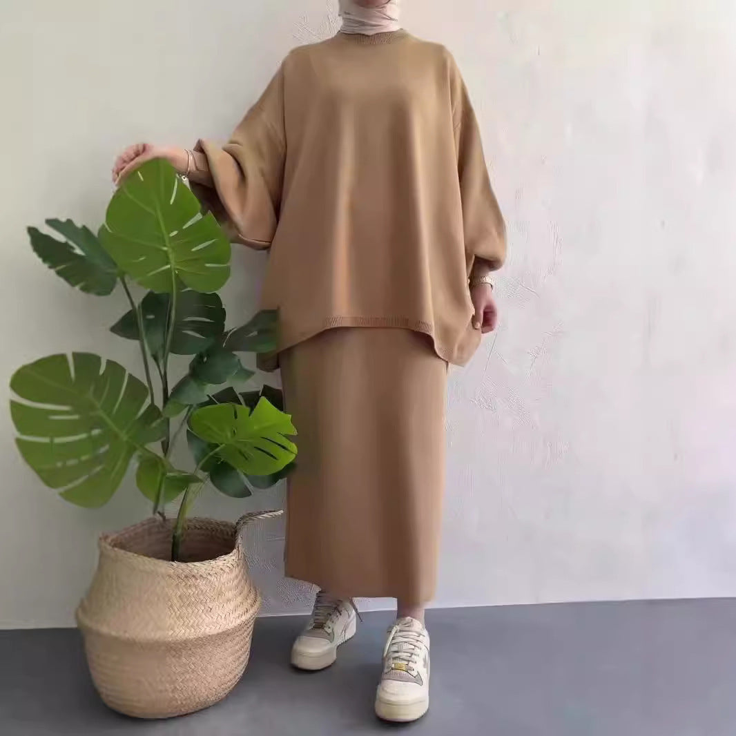 Damen lässiges Maxikleid mit oversized Schnitt und eleganten Details Drune