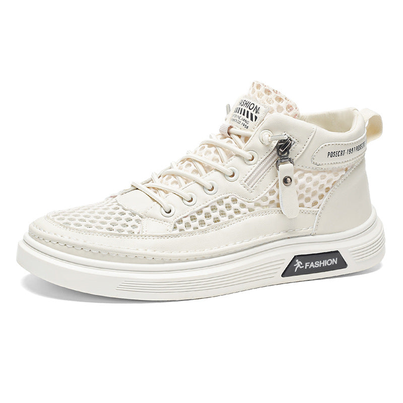 Damen Sportliche High-Top Sneakers mit atmungsaktivem Mesh-Design Drune