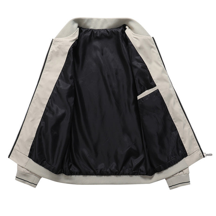 Herren modische Bomberjacke mit sportlichem Design und elastischen Bündchen Drune