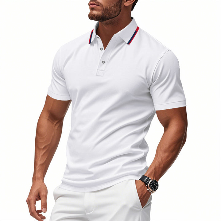 Herren Kurzarm Poloshirt mit stylishem Kragen und atmungsaktivem Material Drune
