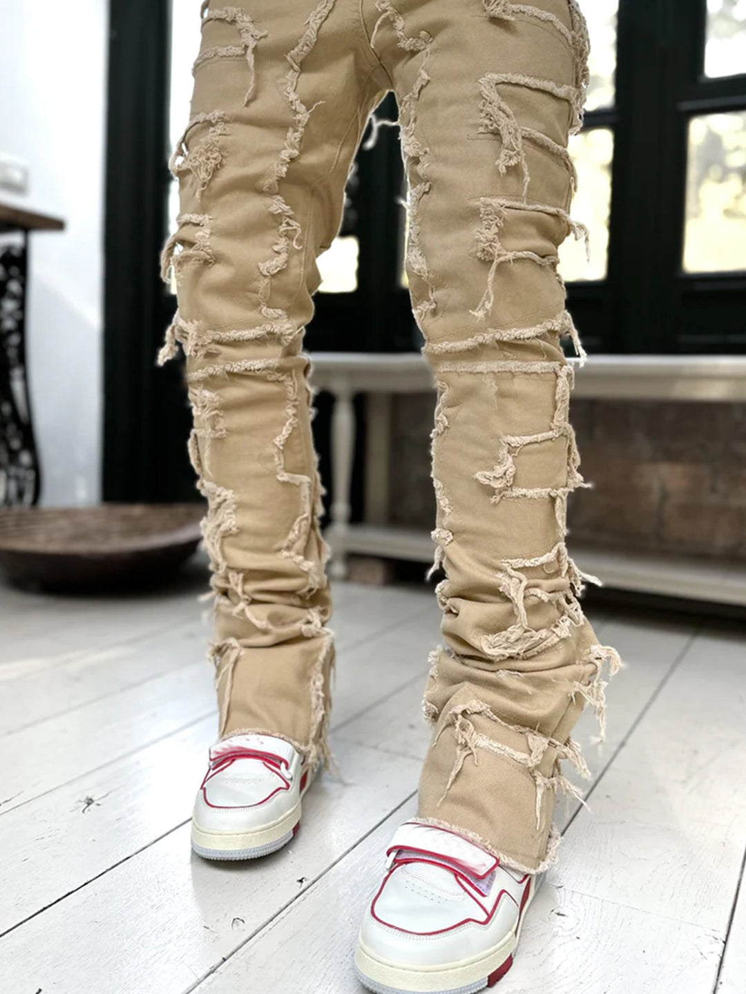 Herren lässige Ripped Jeans im modischen Schnitt Drune