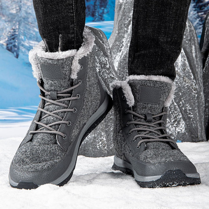 Damen Winterboots mit isolierendem Fleece-Futter und rutschfester Sohle Drune