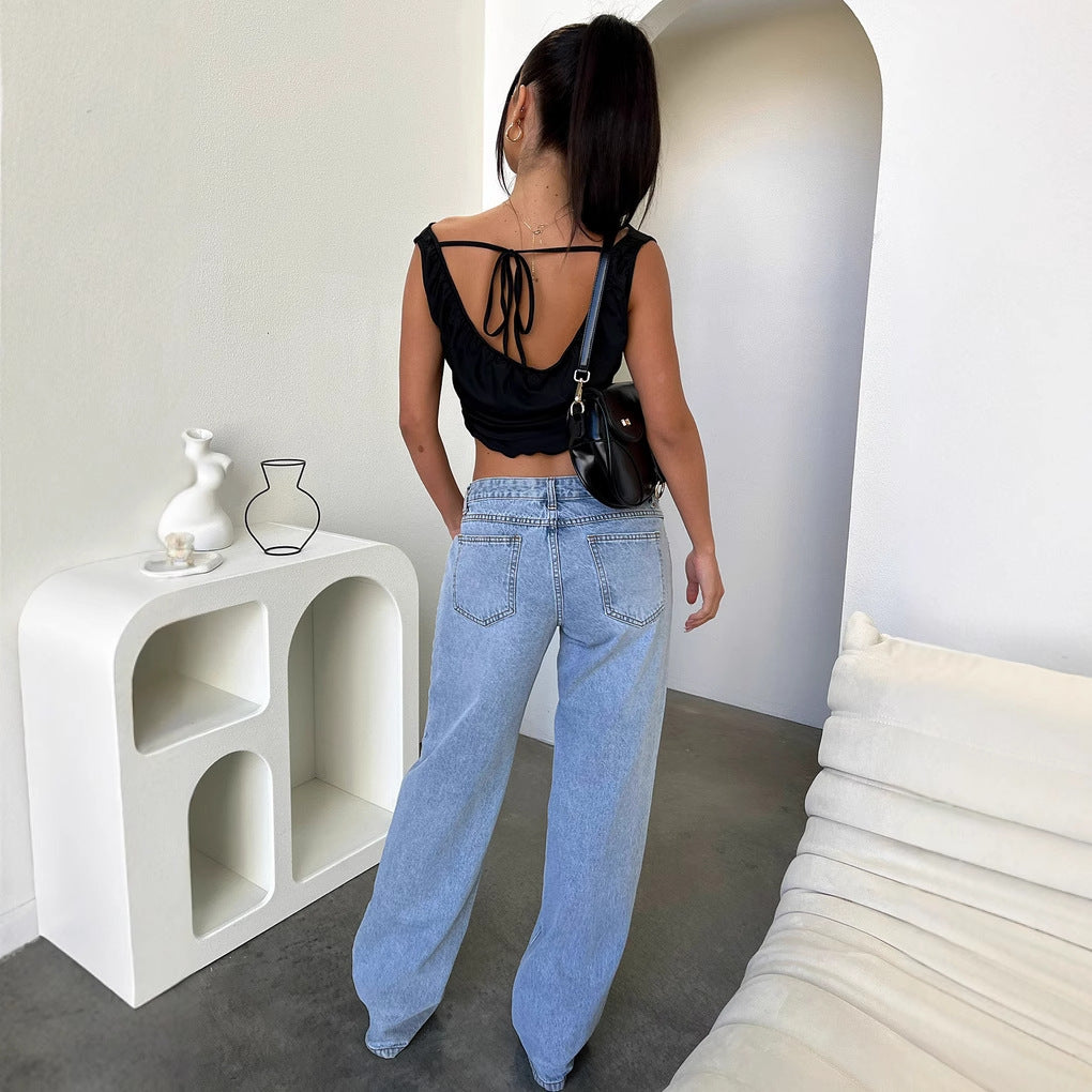 Damen Langarmshirt mit figurbetontem Schnitt und raffinierten Details Drune