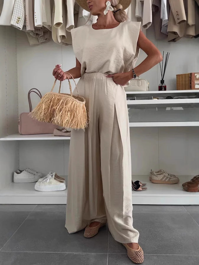 Damen Eleganter Jumpsuit mit lässigem Oversized-Schnitt und weitem Bein Drune