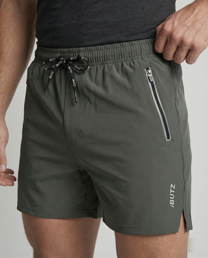 Herren Sportliche Multifunktions-Shorts mit schnell trocknender Technologie und praktischen Reißverschlusstaschen Drune