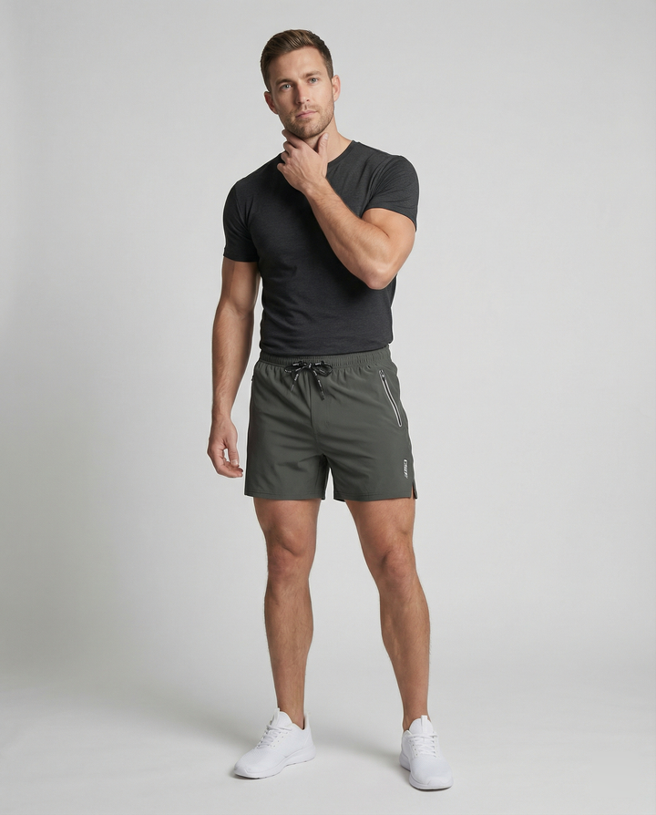Herren Sportliche Multifunktions-Shorts mit schnell trocknender Technologie und praktischen Reißverschlusstaschen Drune