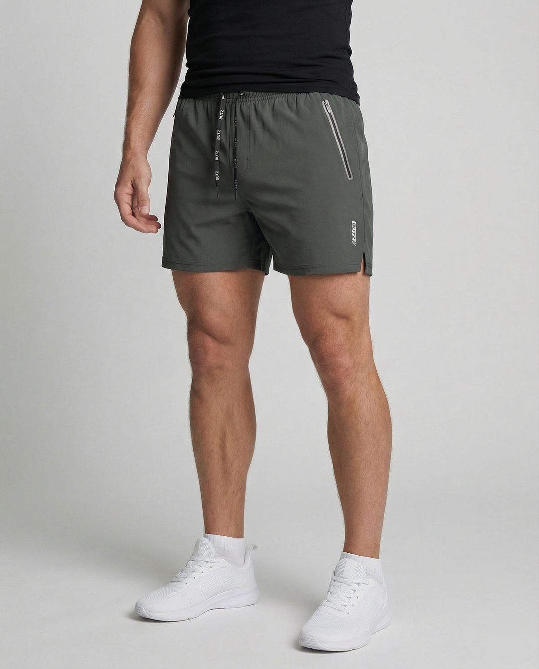 Herren Sportliche Multifunktions-Shorts mit schnell trocknender Technologie und praktischen Reißverschlusstaschen Drune