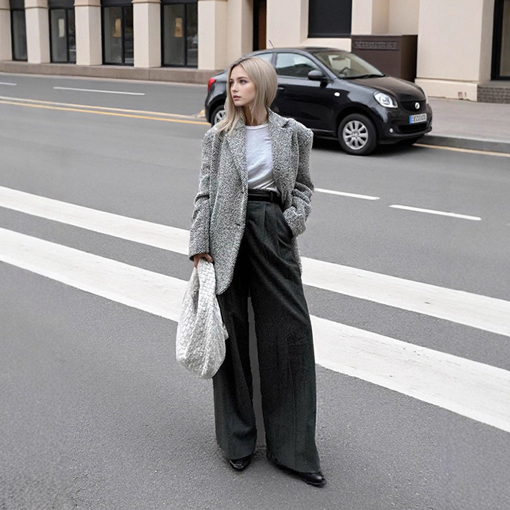 Damen Oversized Blazer Drune