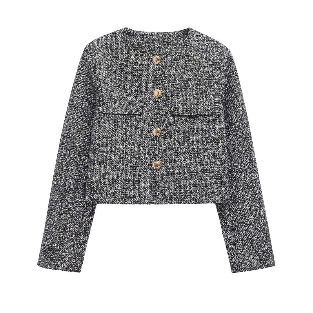 Drune | Texturiertes kleines Chanel-Style-Jackett