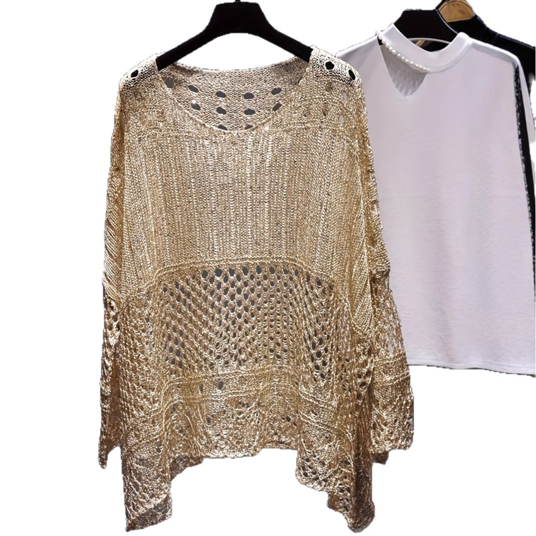Damen Leichtgewicht Häkel Cover-Up Drune
