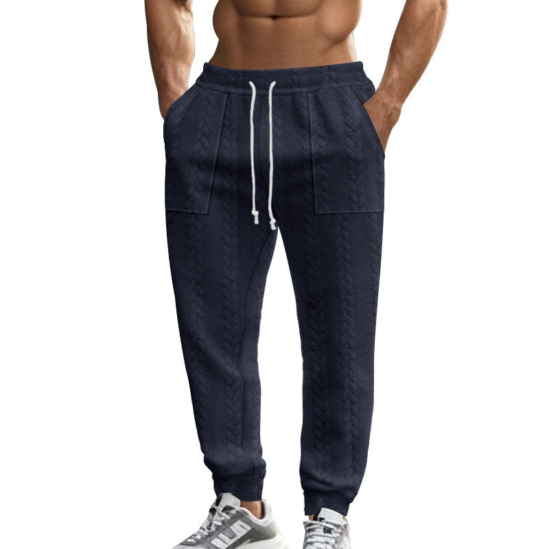 Herren Bequeme Trainingshose mit seitlichen Taschen und regulierbarem Kordelzug Drune