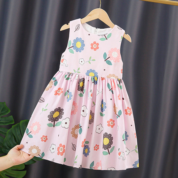 Mädchen Sommerkleid mit buntem Blumendruck Drune