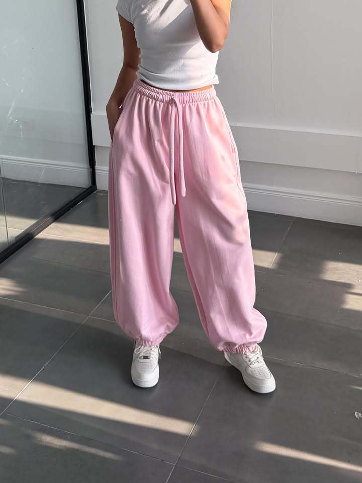 Damen Wohlfühlhose mit weitem Schnitt und elastischem Bund Drune