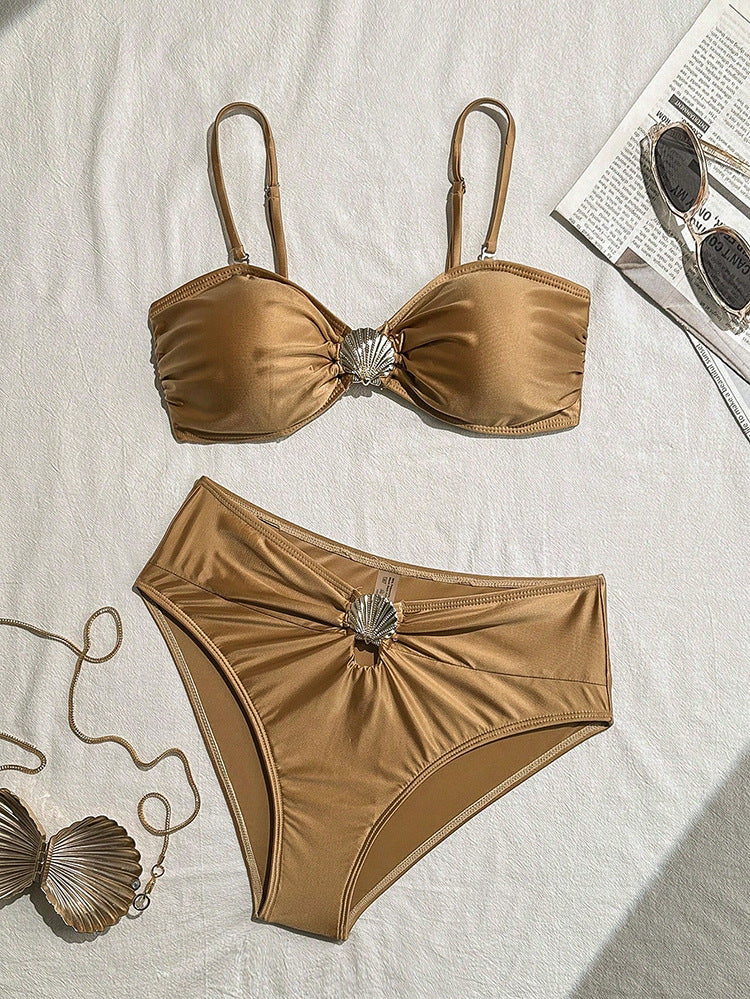 Damen-Bikini mit eleganter Muschel-Applikation Drune