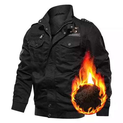 Herren Winterjacke mit funktionalen Taschen und warmem Futter Drune