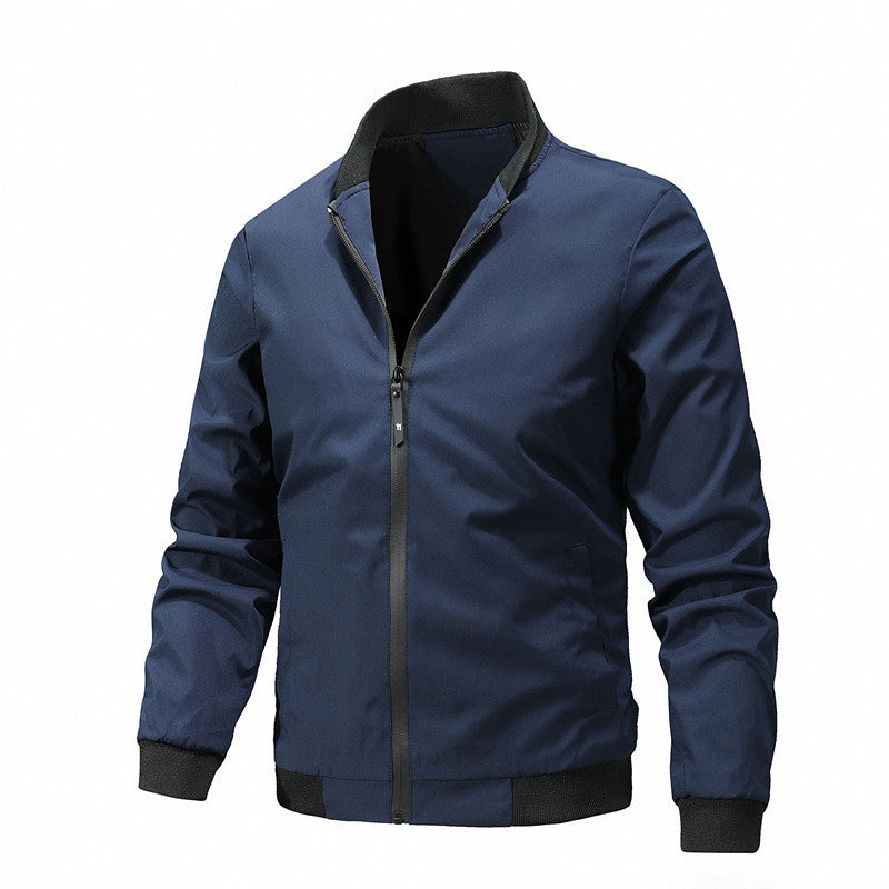 Herren stylische Übergangsjacke mit elastischen Ärmelbündchen und atmungsaktiven Materialien Drune
