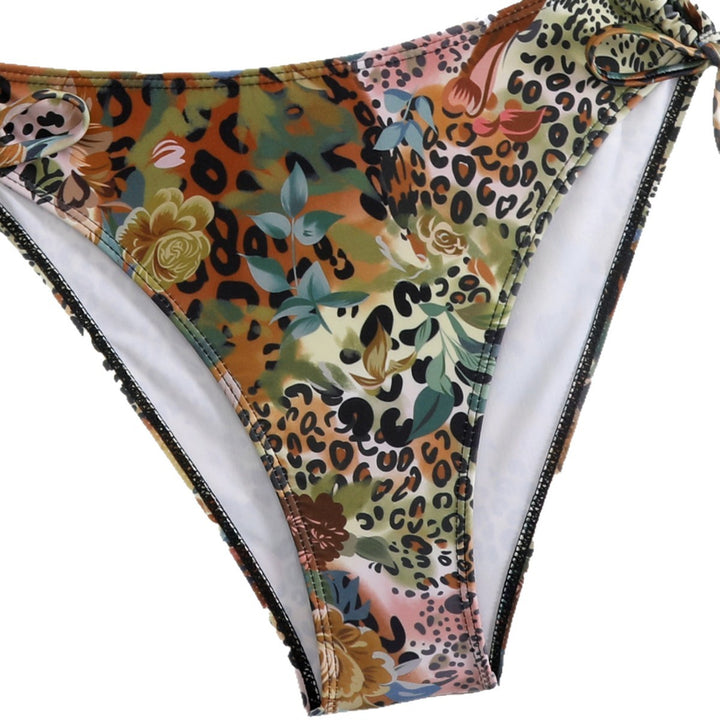 Damen Triangel-Bikini mit floralem und animalischem Muster Drune