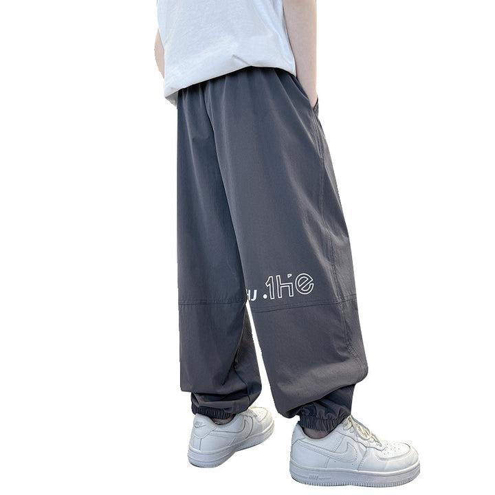 Damen lässige, atmungsaktive Sporthose mit praktischen Eingrifftaschen Drune