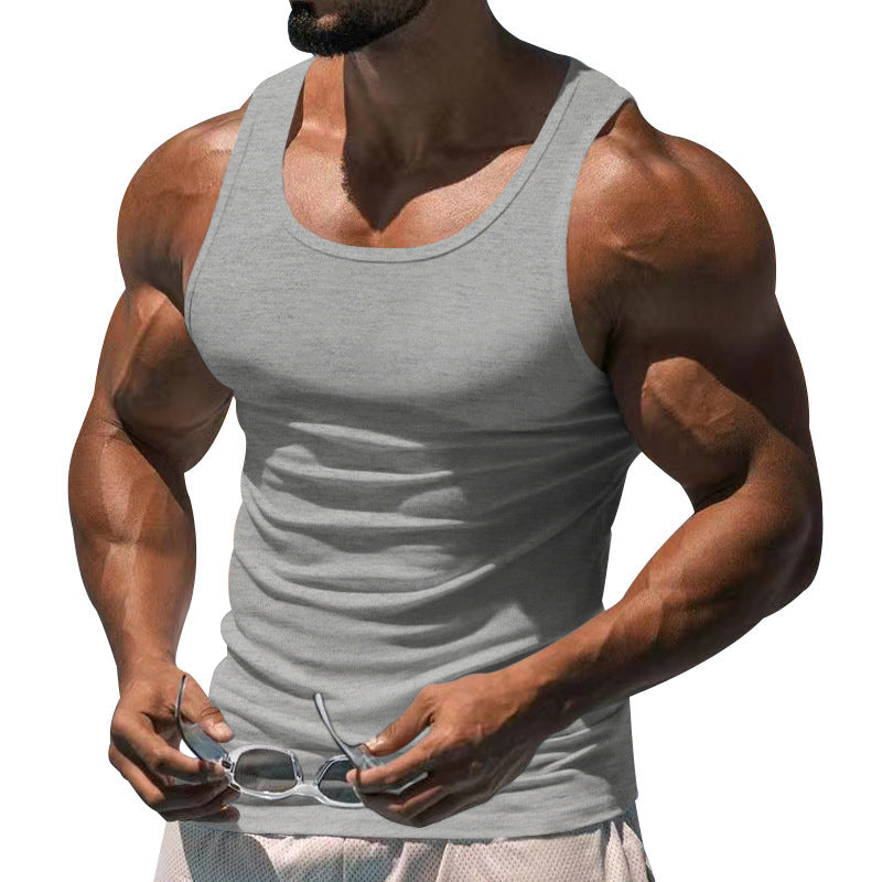 Herren nan figurbetontes funktionales Tanktop mit hohem Armausschnitt und Stretchjersey Drune