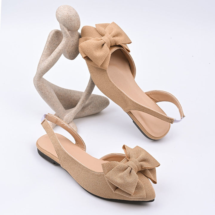 Damen Slingback-Sandalen mit dekorativem Schleifendetail und komfortabler Fußbettung Drune