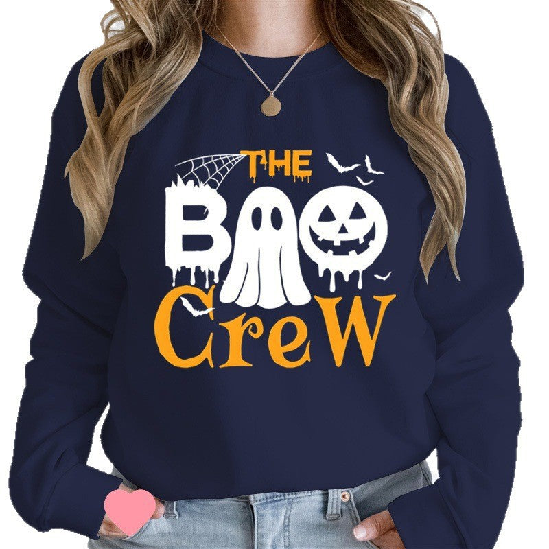 Damen Sweatshirt mit Halloween-Thema und kreativem Grafikdruck Drune