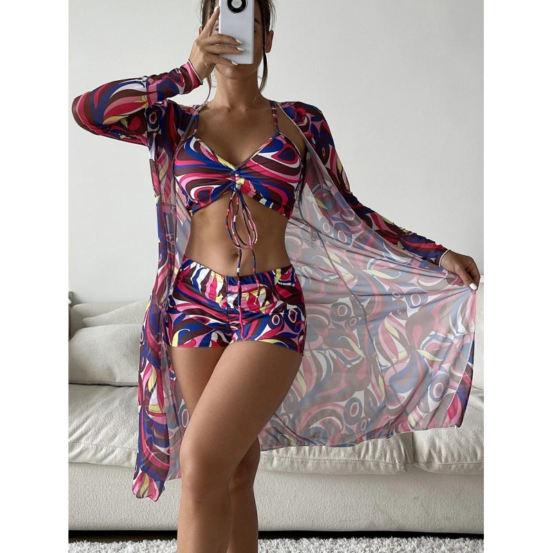 Damen Bikiniset mit lässigem Strandcover Drune