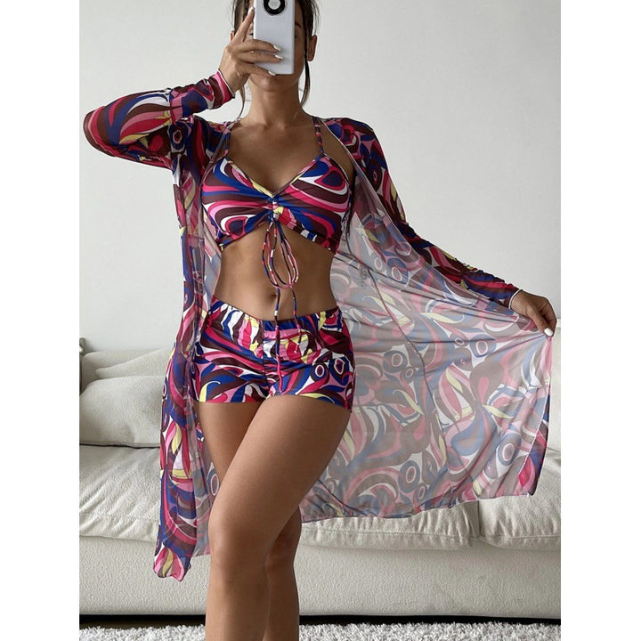 Damen Bikiniset mit lässigem Strandcover Drune