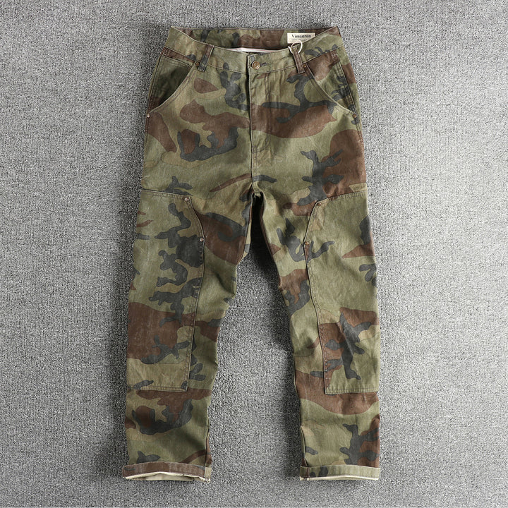 Herren Cargohose im modernen Camouflage-Design mit multifunktionalen Taschen Drune