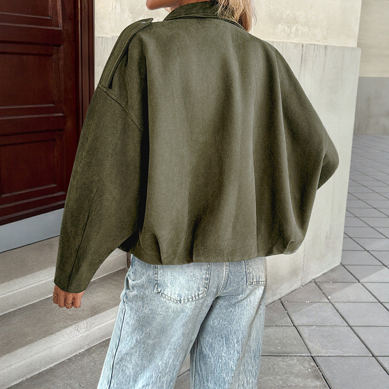Damen Oversized Jacke mit lässigem Schnitt und robustem Material Drune