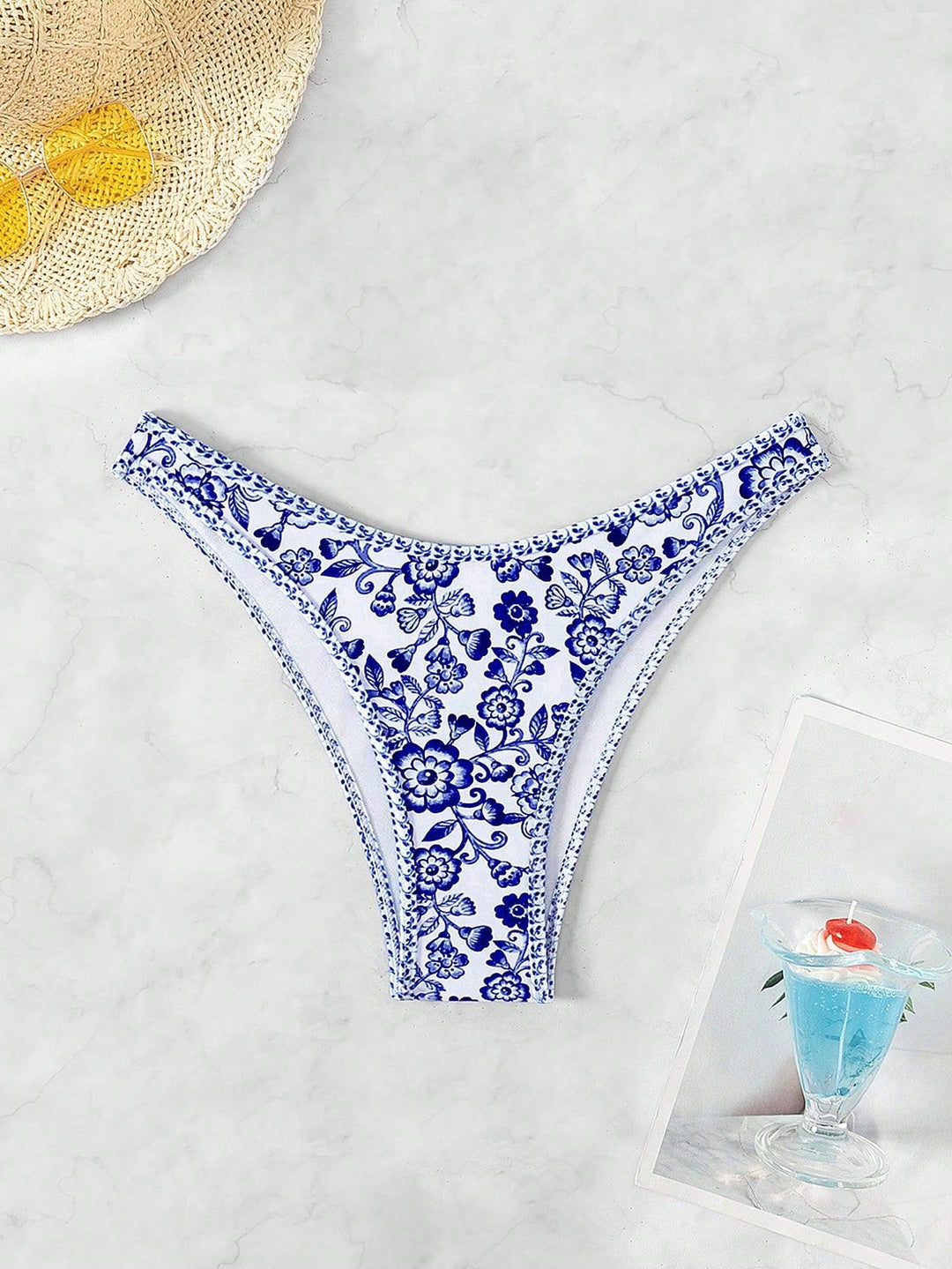 Damen Leopardenmuster Bikini-Set mit verstellbaren Trägern Drune