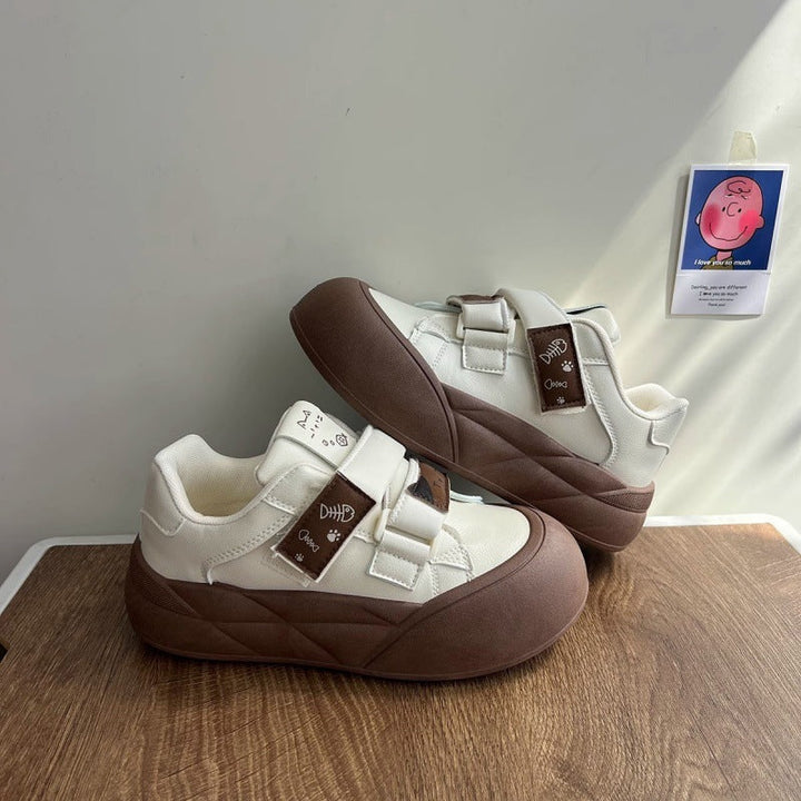 Damen Plateau-Sneaker mit praktischen Klettverschlüssen und komfortabler Dämpfung Drune