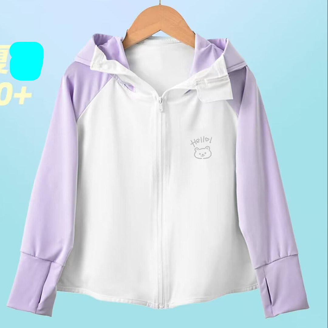Mädchen funktionale UV-Schutzjacke mit Kapuze Drune