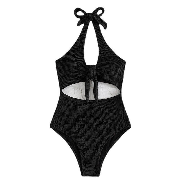 Damen Einteiliger Badeanzug mit innovativem Wickeldetail Drune