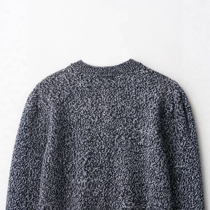 Damen Strickjacke mit Knopfverschluss und eleganten Rüschendetails Drune
