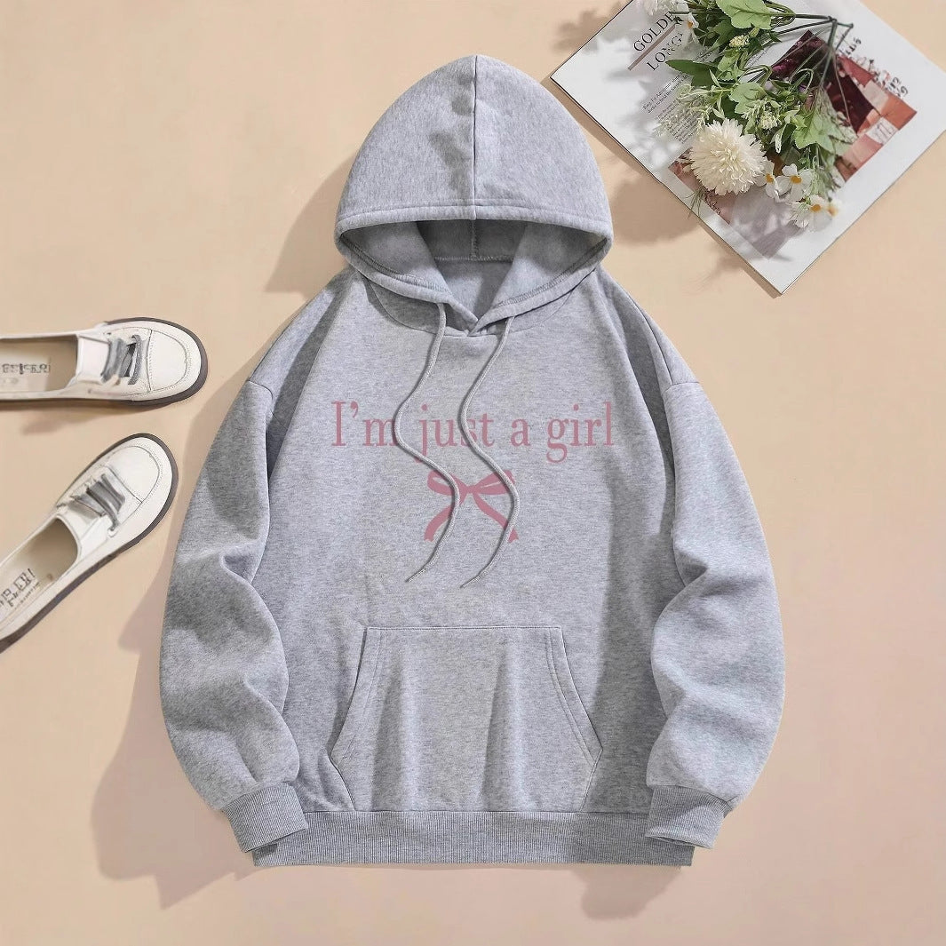 Damen Kapuzenpullover mit modernem Spruch und klassischem Schnitt Drune
