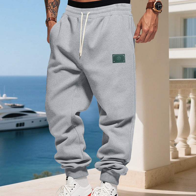 Herren bequeme Jogginghose mit verstellbarem Bund und praktischen Seitentaschen Drune