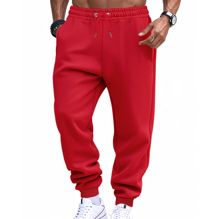 Herren modische Jogginghose mit elastischem Bund und seitlichen Taschen Drune