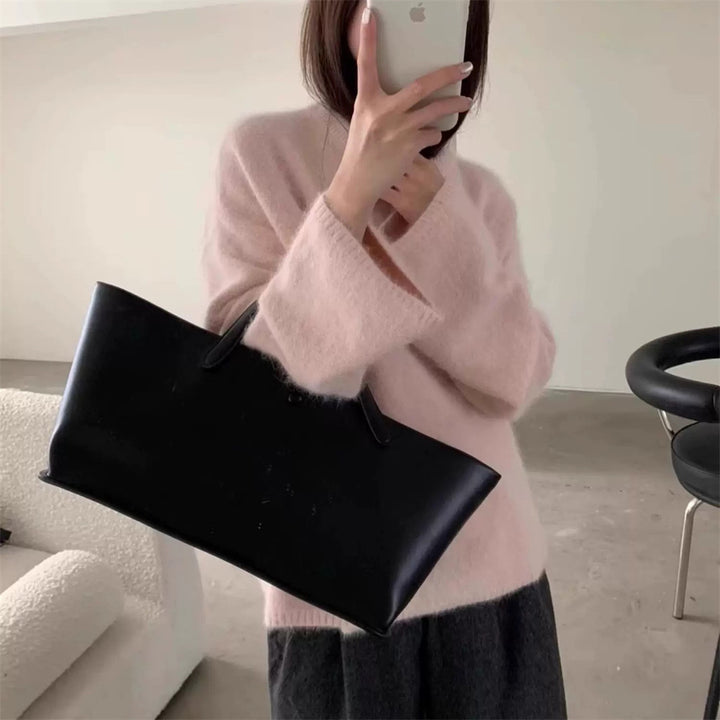 Damen Flauschiger Pullover mit oversized Schnitt aus Mohair-Wolle Drune
