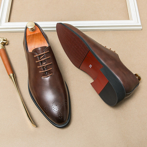 Herren Elegante Schnürschuhe aus hochwertigem Leder Drune