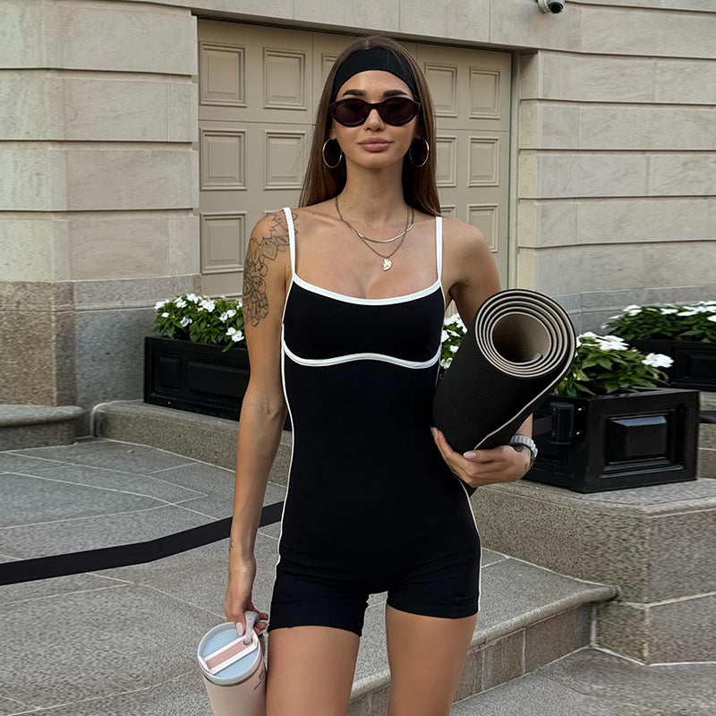 Damen Sportlicher Jumpsuit mit Racerback und komprimierenden Eigenschaften Drune