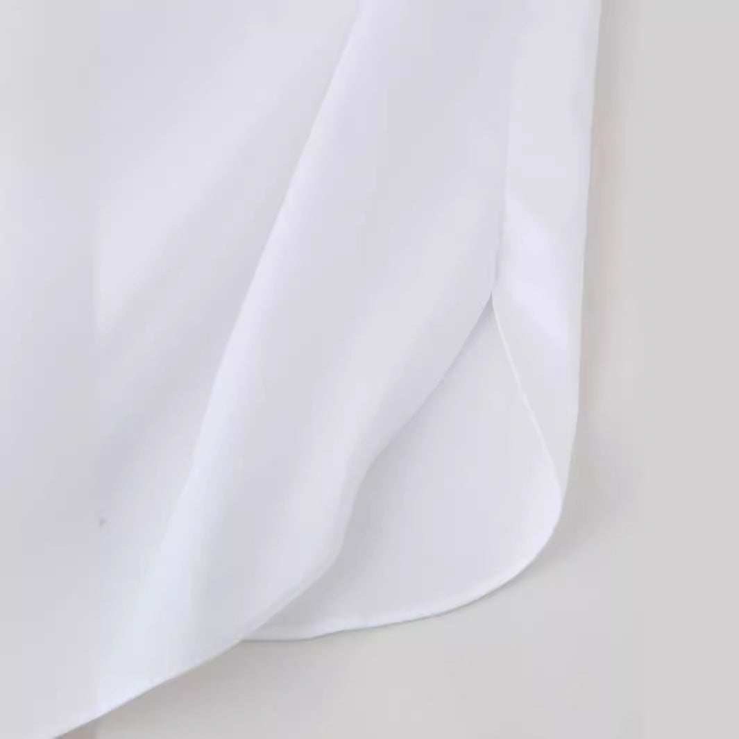 Damen geschickt gestaltete Bluse mit floralen Applikationen Drune